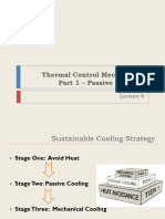 Lecture 4 - Passive Cooling & Heating