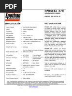 FT ES-1027 EPOSEAl-27R Sellador Epoxico Rápido Climas Frios y Húmedos