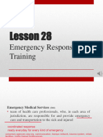 Lesson 28 Emergency Response Training