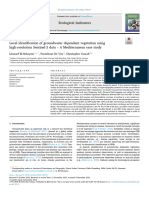 Local Identification of Groundwater Dependent Vegetation Using