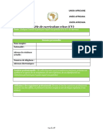 AU CV Template - FRENCH