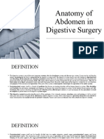 Anatomy of Abdomen in Digestive Surgery