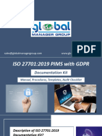 ISO 27701 PIMS With GDPR Documentation Kit