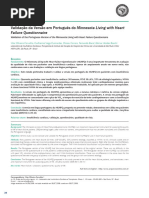 Validação Da Versão em Português Do Minnesota Living With Heart Failure Questionnaire