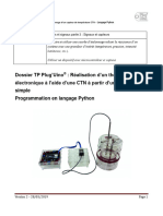 2nde Réalisation D'un Thermomètre Numérique À L'aide D'un Étalonnage Simple-Python