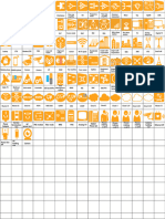 Access Network Flattened Icons (PPT, Yellow)