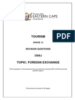 TOURISM TERM 2 Quest FOREIGN EXCHANGE REVISION QUESTIONS ECDOE