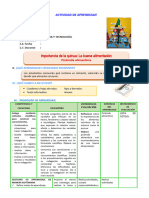 D3 A1 SESION CT. Importancia de La Quinua La Buena Alimentación