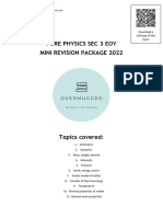 (Sec 3 EOY Physics) Mini Revision Package - by OVERMUGGED