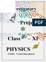 Physics Investigatory Project