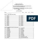 ACC-132 Quiz 4 Answer Key