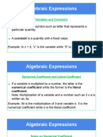 01 Algebraic Expressions