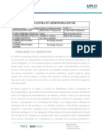 PROGRAMA Psicología Laboral y Organizacional ADMINISTRACIÓN 2024