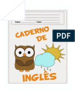 Caderno de Inglês 4º Ano - 1BM