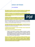 El Rol Subsidiario Del Estado - Quiroga Anibal