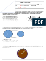 1° Ano Semana 18 Lista Física I Movimento Circular e Transmissão de Movimentos