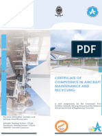 Certificate of Competence in Aircraft Maintenance and Recycling