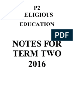 p.2 Religious Education Lesson Notes Term 2