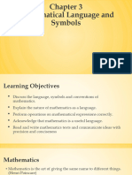 Module 3 Mathematical Language and Symbols Part 1