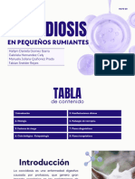 Coccidiosis en Pequeños Rumiantes