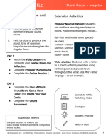 Plural Nouns - Irregular Student PDF