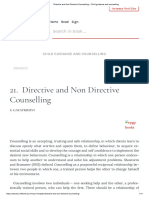 Directive and Non Directive Counselling - Child Guidance and Counselling