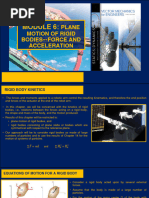 Week 11 - Plane Motion of Rigid Body - Force and Acceleration