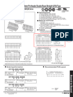 2.54mm Pin Header Double Rows Straight & R/A Type: 2213S (R) (DI) Series