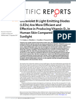 (2017) Ultraviolet B Light Emitting Diodes (LEDs) Are More Efficient and Effective in Producing Vitamin D3 in Human Skin Compared To Natural Sunlight