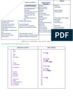 Health and Welfare Vocabulary