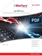 Materials For Energy Efficiency: Thermoelectrics, Thin Films, and Phosphors - Material Matters v6n4