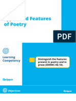 English - Grade 9 - Unit 3 - Lesson 1 - Types and Features of Poetry