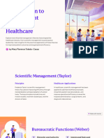 Introduction To Management Theories in Healthcare