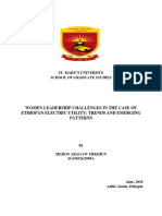 Meron Aragaw Final Thesis On Women Leaders in Ethio Electric Utility