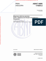 NBR 17094 2 de 03.2016 - Máquinas Elétricas Girantes - Parte 2 Motores de Indução Monofásicos - Requisitos