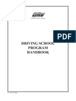 Driving School Program Handbook: A Public Service Agency