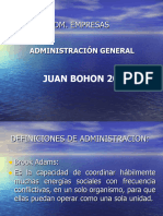 Definicion de Administracion 2017