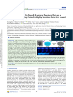 Gu Et Al 2019 Sulfur and Nitrogen Co Doped Graphene Quantum Dots As A Fluorescent Quenching Probe For Highly Sensitive