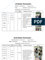 Actividades Semanales