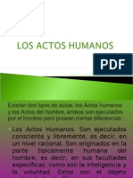 Los Actos Humanos