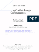 Managing Conflict Through Communication