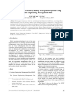 Establishment of Railway Safety Management System Using Systems Engineering Management Plan