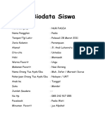 Biodata Siswa Padia