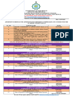 Admission Schedule 2023