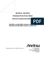 ML248xA / ML249xA Wideband Peak Power Meter Remote Programming Manual