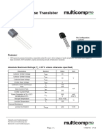 General Purpose Transistor: Features