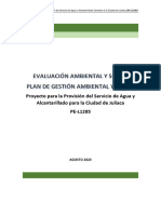 Proyecto para La Provisión Del Servicio de Agua y Alcantarillado para La Ciudad de Juliaca