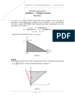 Assignment 3 - Triangular Elements: ME 4T03 (Spring 2024) Due June 3