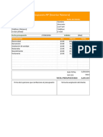 Plantilla de Presupuesto de Obra en Excel