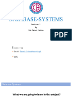 1st Week Database-Systems